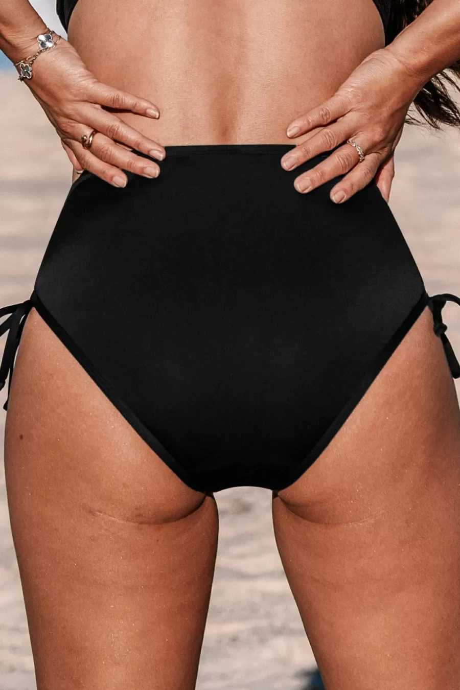 Cupshe Bikini*Bas De Bikini Menstruel Standard à Cordon Noir