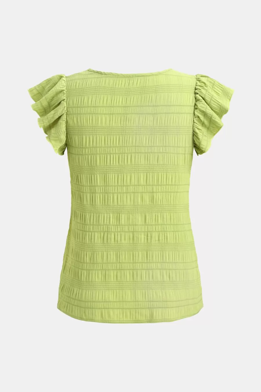 Cupshe T-Shirt & Débardeur | Chemise & Blouse*Blouse Tissée à Col Carré Et Manches à Volants e Vert