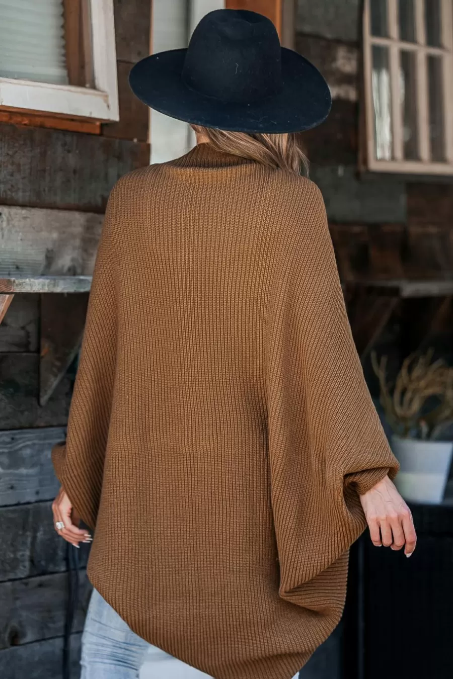 Cupshe Cardigan | Pulls & Gilets*Cardigan En Tricot Lâche Ouvert Sur Le Devant Brun Expresso Café / Espresso / Tabac