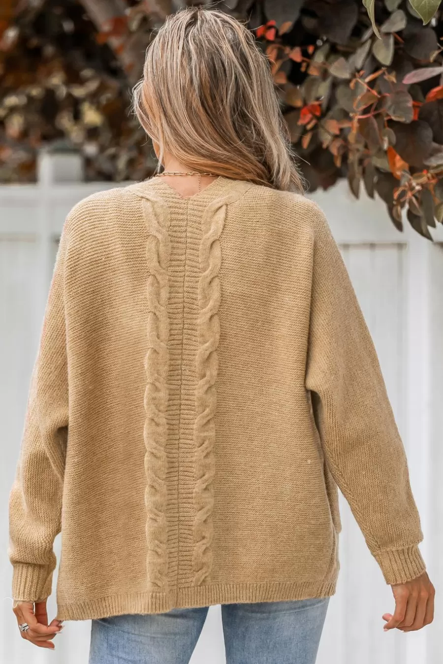 Cupshe Cardigan | Pulls & Gilets*Cardigan Ouvert En Tricot épais Marron clair