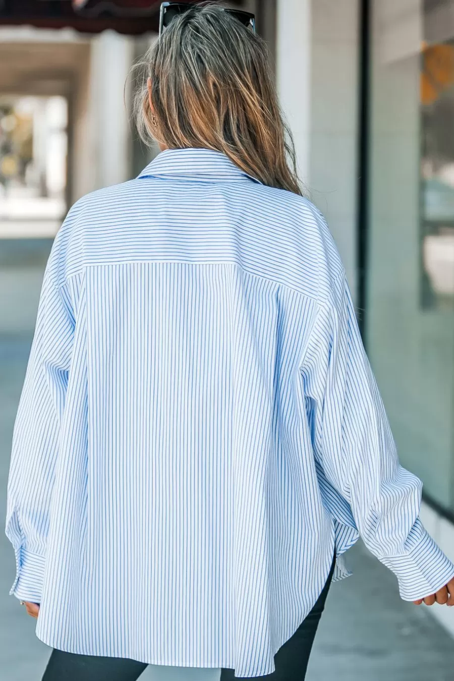 Cupshe Chemise & Blouse*Chemise Avec Boutons Sur Le Devant à Rayures Blanc