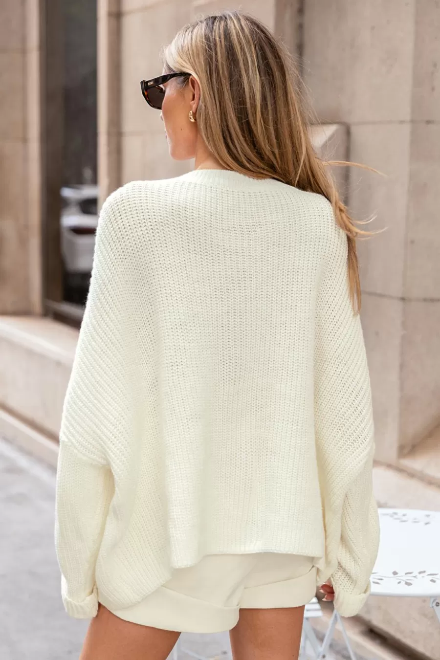 Cupshe Pull | Pulls & Gilets*Haut En Tricot à Manches Longues Et épaules Tombantes Beige