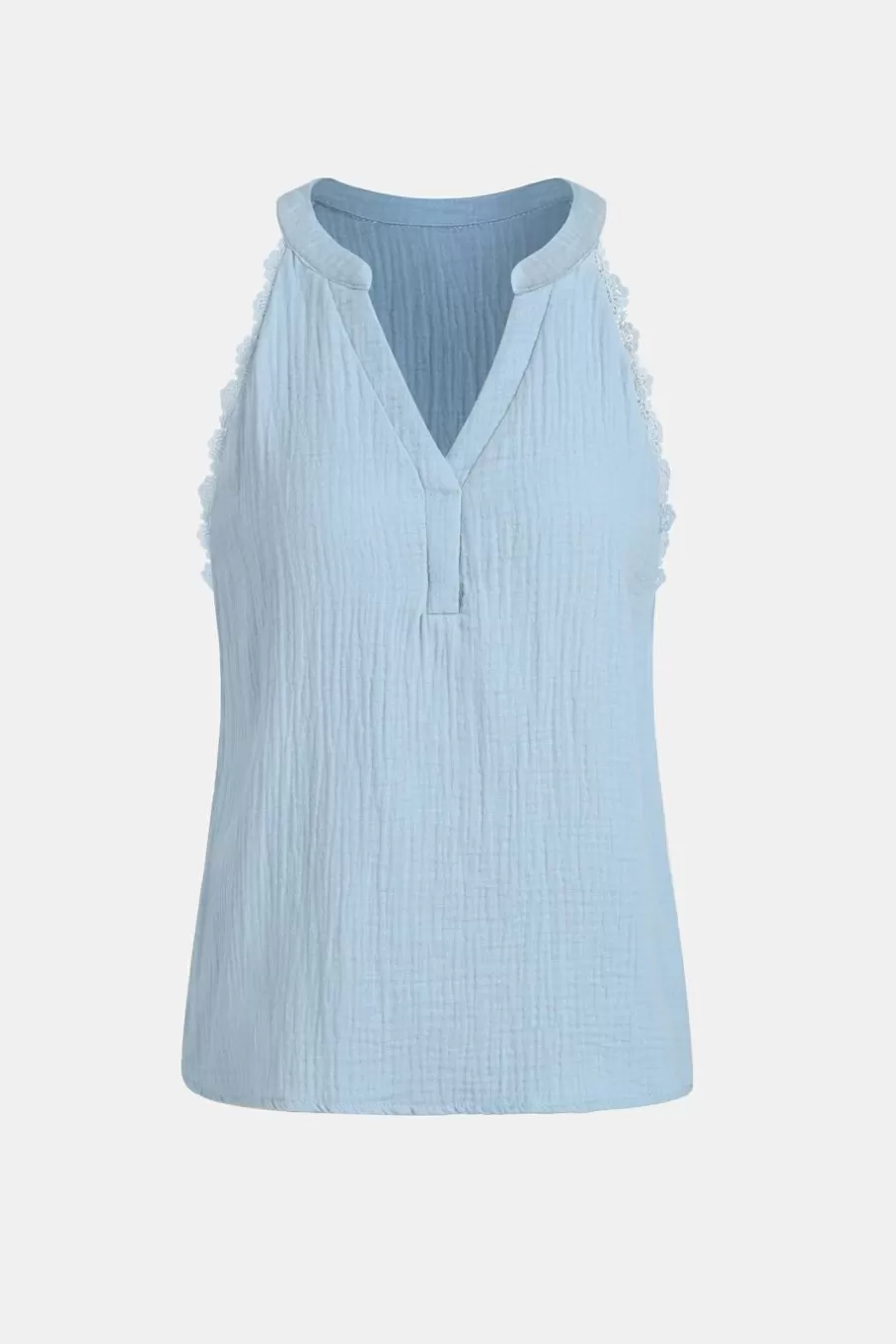 Cupshe T-Shirt & Débardeur*Haut Sans Manches En Pur Coton à Col En V Bleu