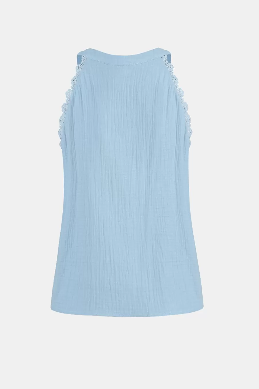 Cupshe T-Shirt & Débardeur*Haut Sans Manches En Pur Coton à Col En V Bleu