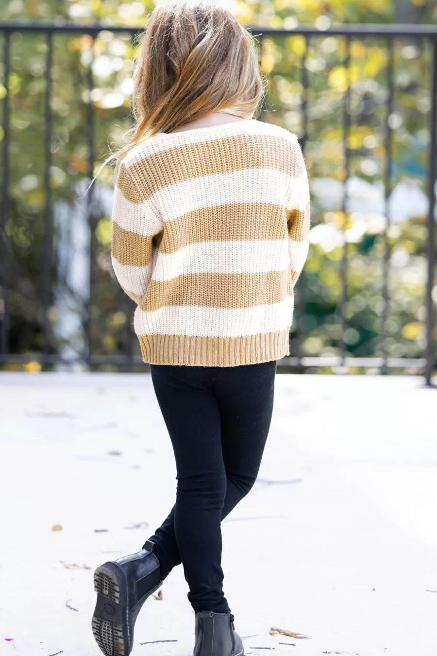 Cupshe Pull*Pull à Col En V Et Rayures Avec Manches Longues Pour Fille Neutre