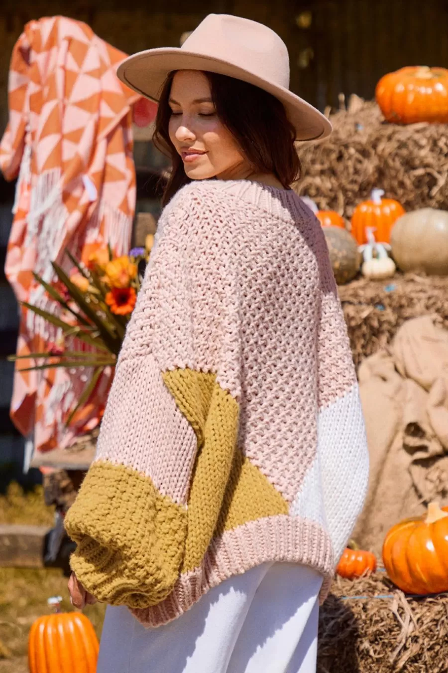 Cupshe Pull | Pulls & Gilets*Pull Mou à Col Rond Et Manches Longues Avec Blocs De Couleur Neutre