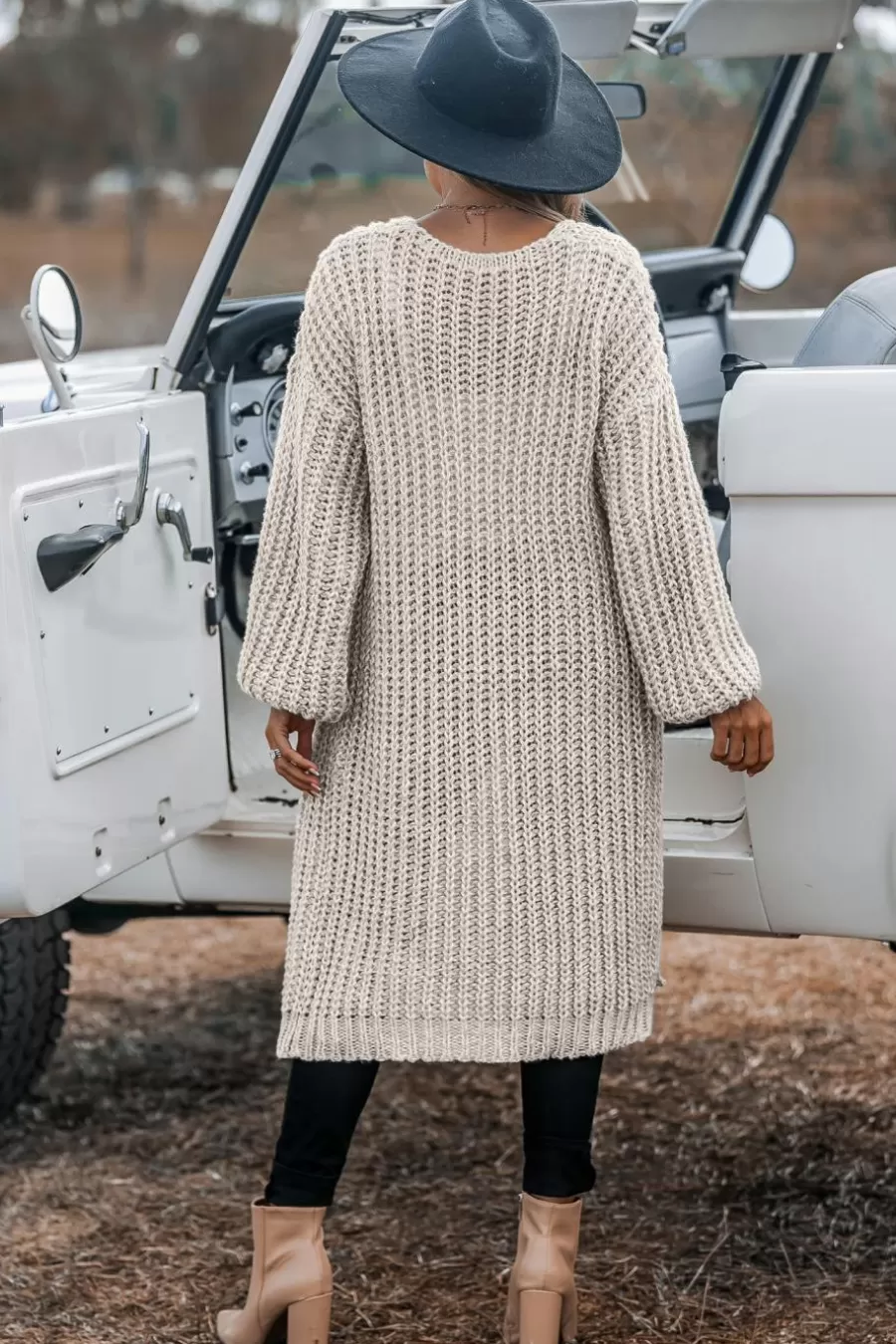 Cupshe Pull | Cardigan*Pull Ouvert Sur Le Devant à Manches Longues Camel Brun clair