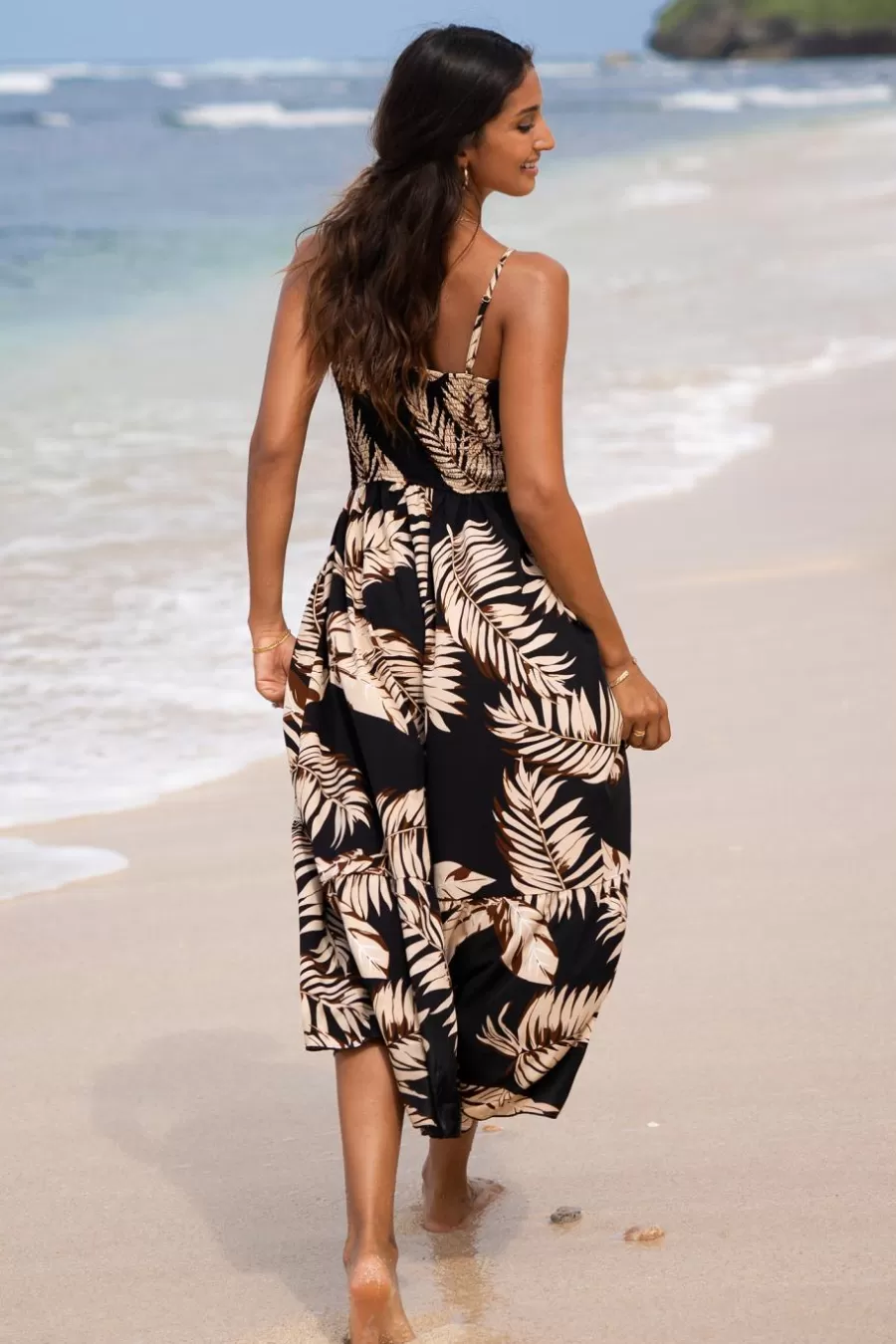 Cupshe Robe De Plage | Robe Trapèze*Robe Maxi Sans Manches Noir