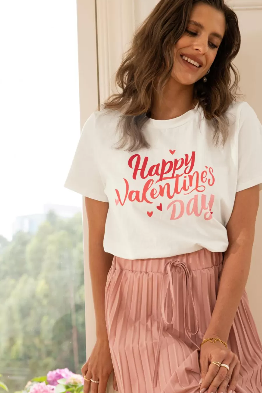 Cupshe T-Shirt & Débardeur | Chemise & Blouse*T-shirt à Graphique De La Saint-Valentin Blanc