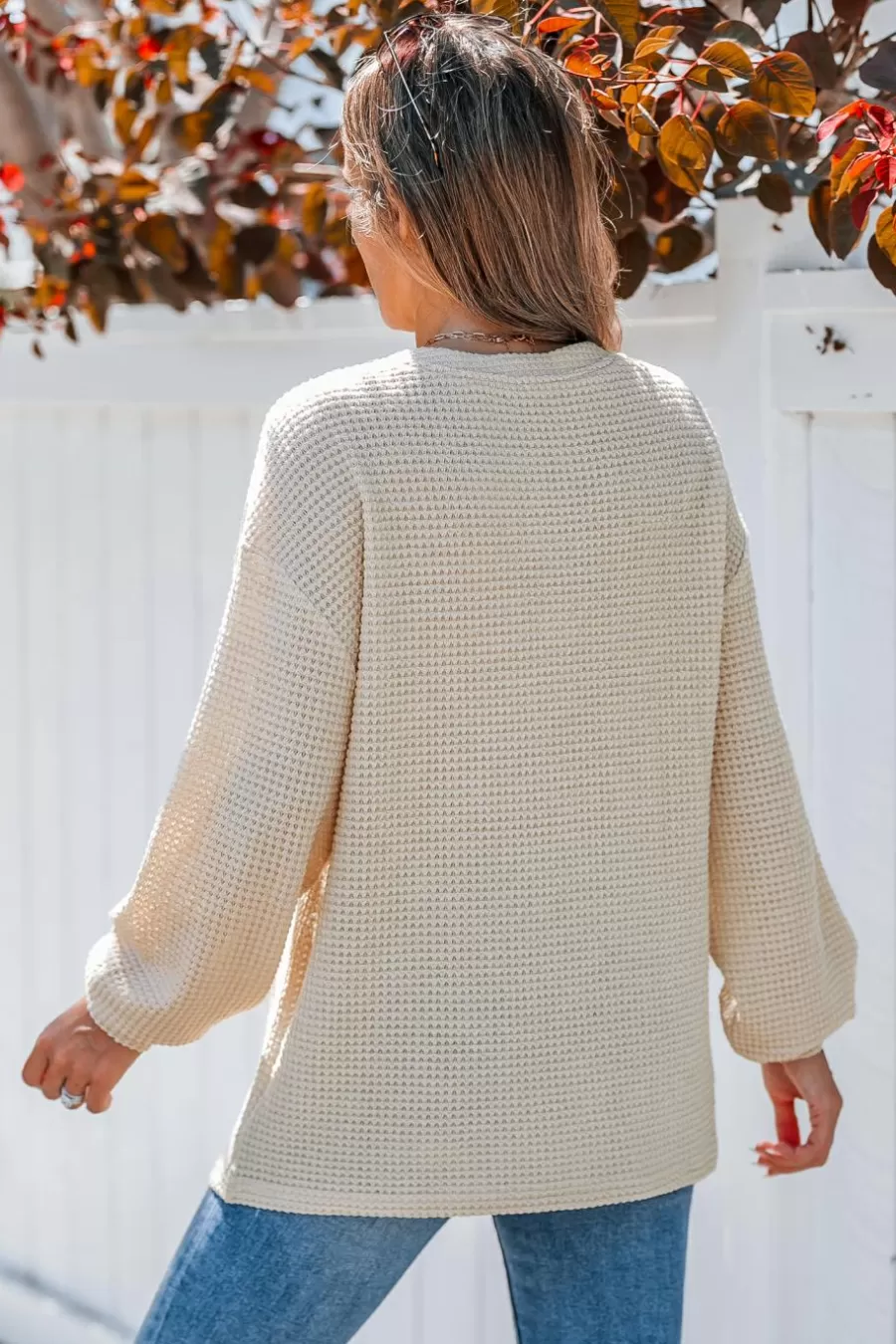 Cupshe T-Shirt & Débardeur | Chemise & Blouse*T-shirt En Tricot à Col En V Et Boutons Sur Le Devant Kaki